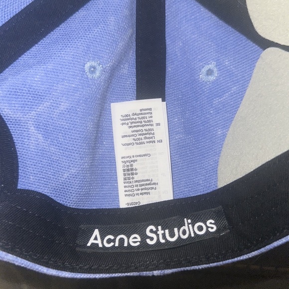 Brand New Distressed Acne Studios Hat with colorful stitching - Picture 4 of 4
